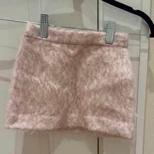 Bonpoint Soft Pink Fuzzy Mini Skirt